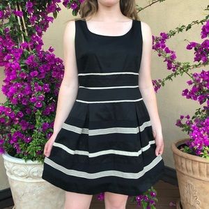 Anne Taylor black and beige dress